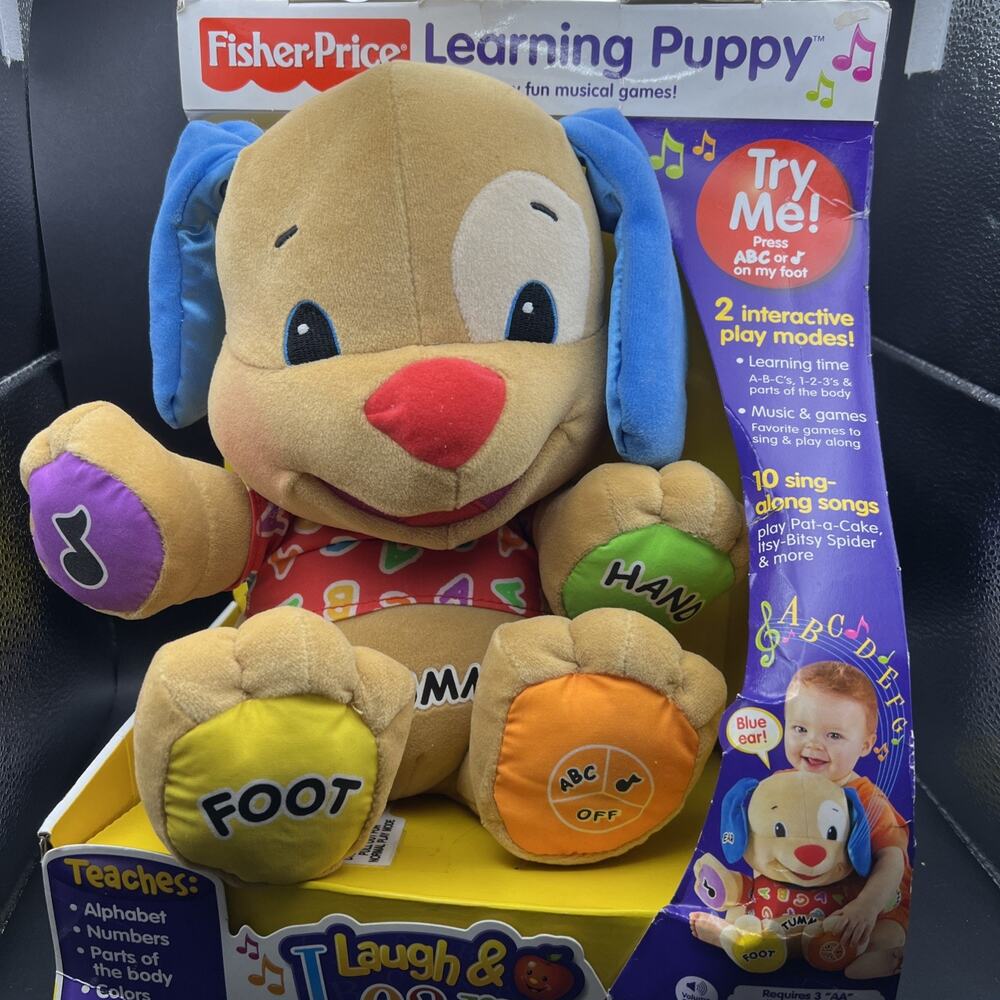 Fisher Price Laugh And Learn Nighttime Puppy Plush Lights And Sound Lullaby 2004